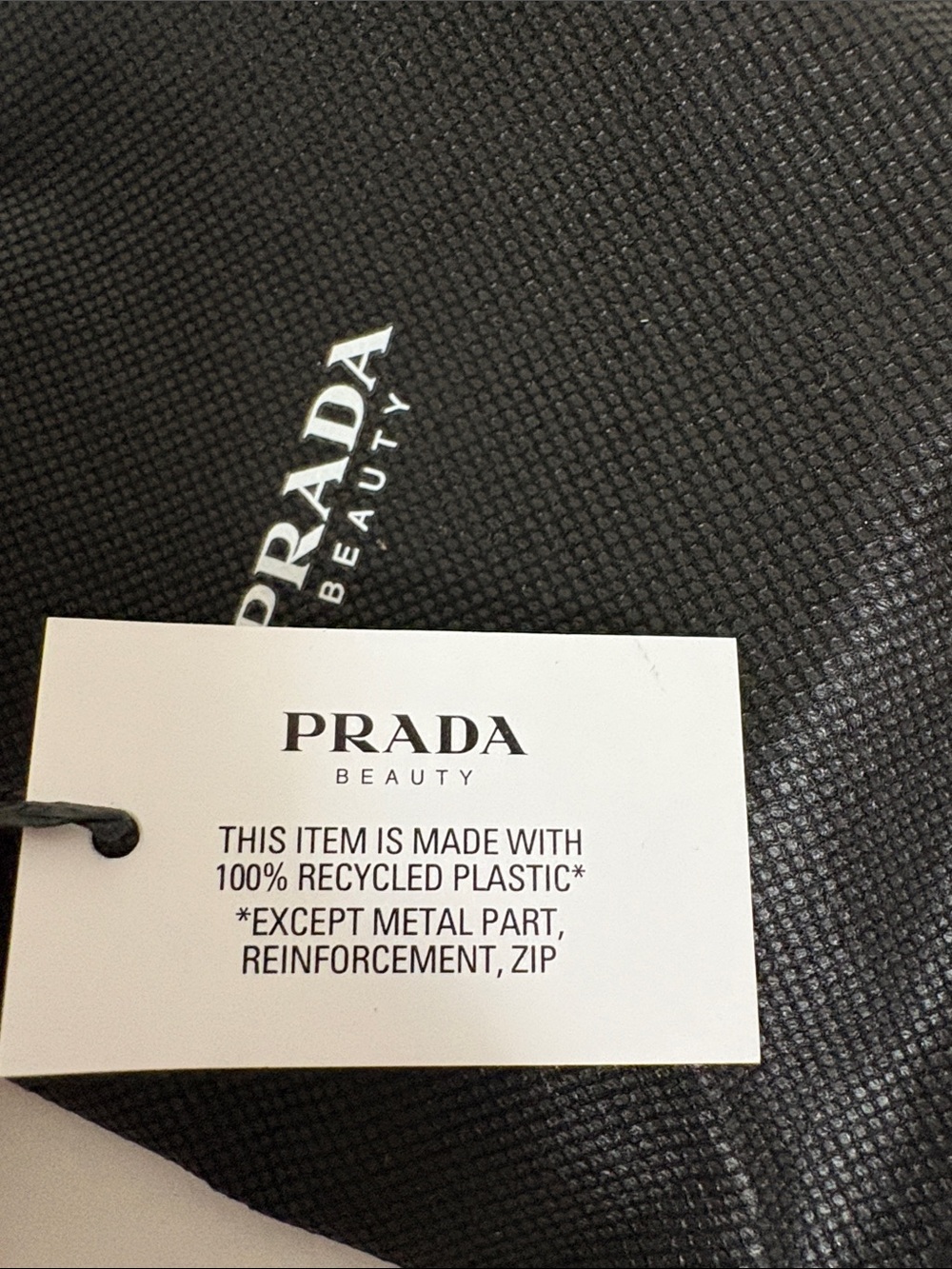 Prada Beauty Round Case with blue wristlet pouch and keychain - Picture 8 of 11
